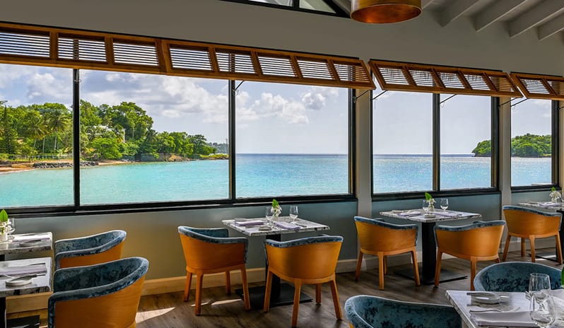 Restaurant at Sandals Halcyon hotel in Caribbean by Kenwood Travel