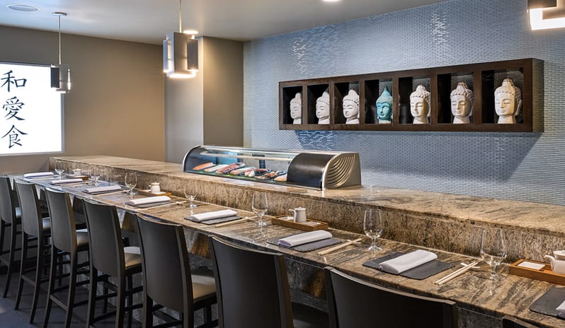 Restaurant at Sandals Halcyon hotel in Caribbean by Kenwood Travel