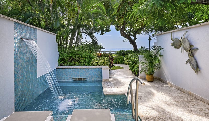 Private Pool Sanctuary at Sandals Royal Curacao hotel in Caribbean by Kenwood Travel