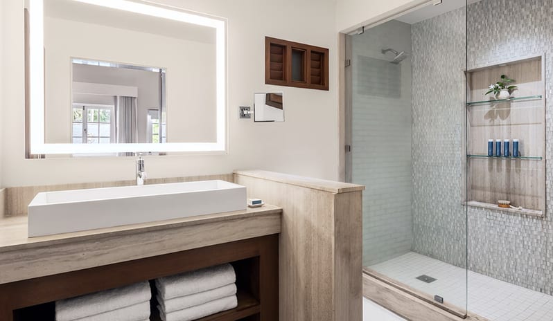 Bathroom at Sandals Royal Curacao hotel in Caribbean by Kenwood Travel