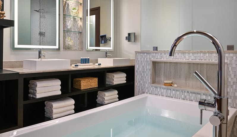 Bathroom at Sandals Royal Curacao hotel in Caribbean by Kenwood Travel