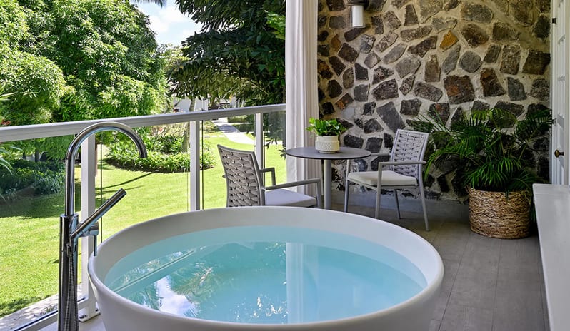 Soaking Tub at Sandals Royal Curacao hotel in Caribbean by Kenwood Travel