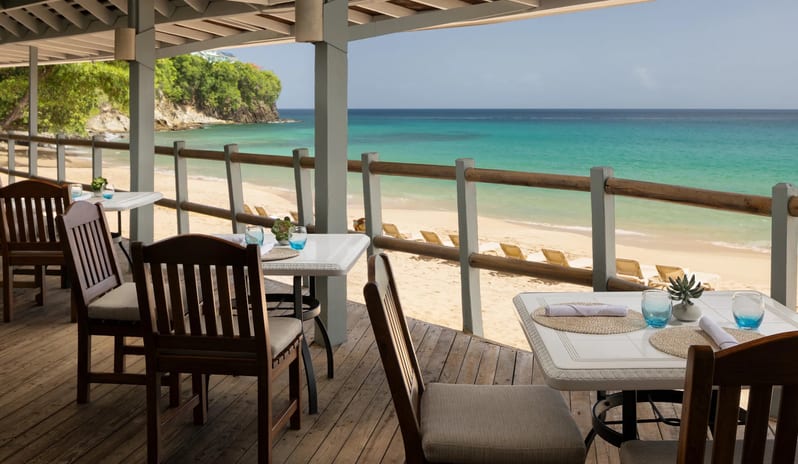 Restaurant at Sandals Regency La Toc hotel in Caribbean by Kenwood Travel