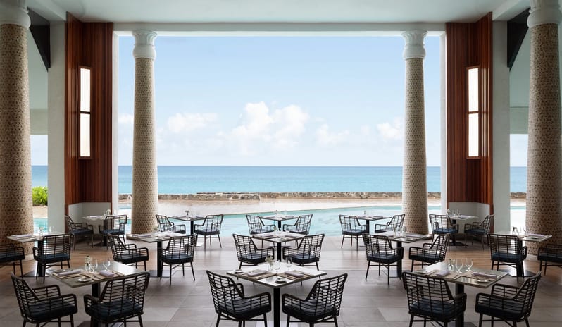 Restaurant at Sandals Regency La Toc hotel in Caribbean by Kenwood Travel