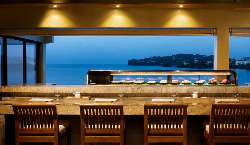 Restaurant at Sandals Regency La Toc hotel in Caribbean by Kenwood Travel