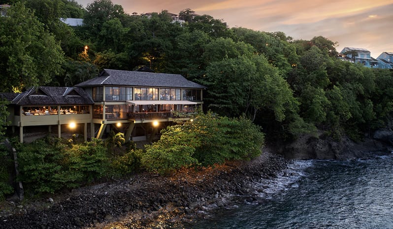 Restaurant at Sandals Regency La Toc hotel in Caribbean by Kenwood Travel