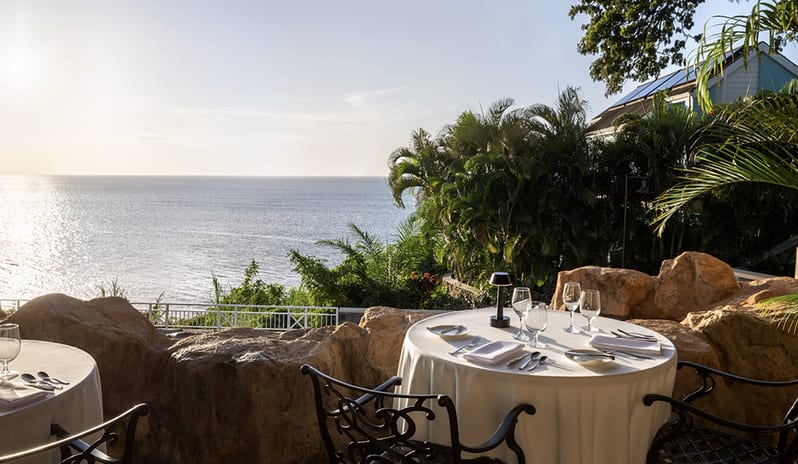 Restaurant at Sandals Regency La Toc hotel in Caribbean by Kenwood Travel