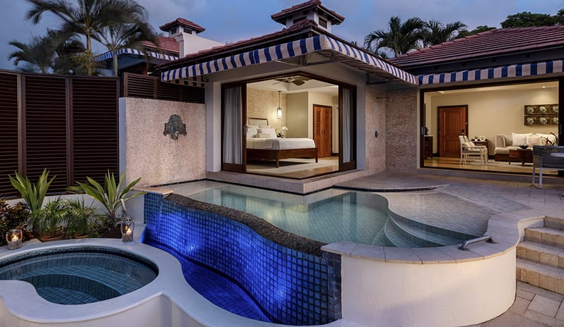 Night View at Sandals Regency La Toc hotel in Caribbean by Kenwood Travel