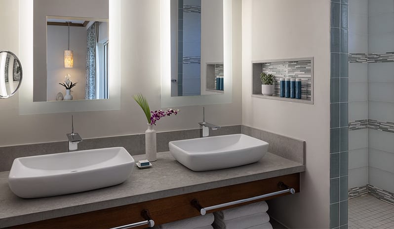 Bathroom at Sandals Regency La Toc hotel in Caribbean by Kenwood Travel