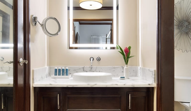 Bathroom at Sandals Regency La Toc hotel in Caribbean by Kenwood Travel