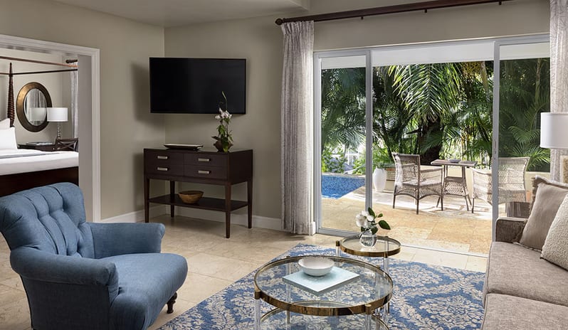 Bedroom at Sandals Regency La Toc hotel in Caribbean by Kenwood Travel