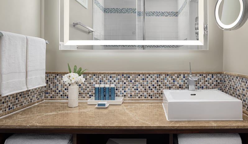 Bathroom at Sandals Regency La Toc hotel in Caribbean by Kenwood Travel