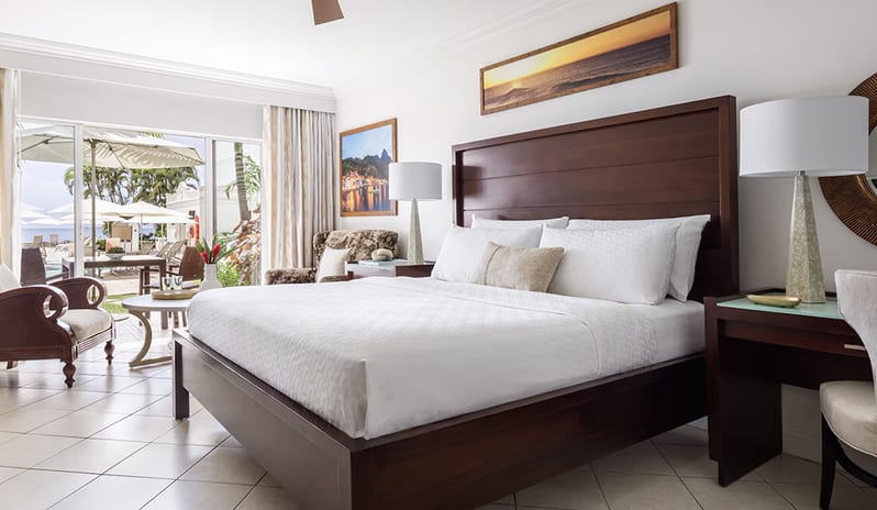 Bedroom at Sandals Regency La Toc hotel in Caribbean by Kenwood Travel