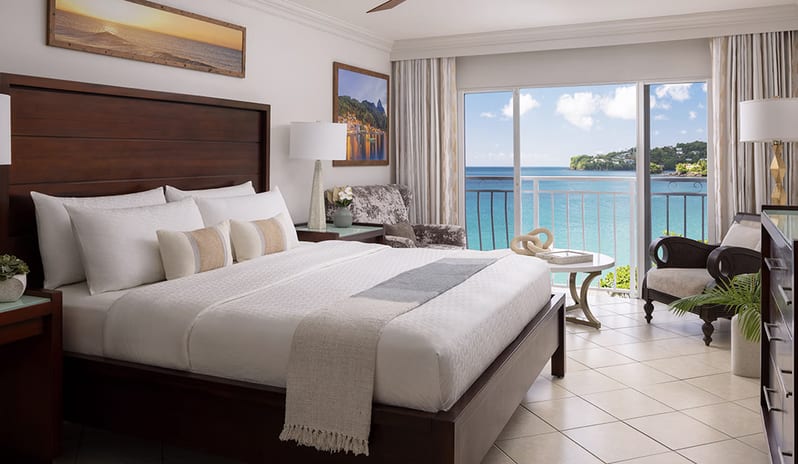 Bedroom at Sandals Regency La Toc hotel in Caribbean by Kenwood Travel