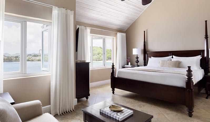 Bedroom at Sandals Regency La Toc hotel in Caribbean by Kenwood Travel