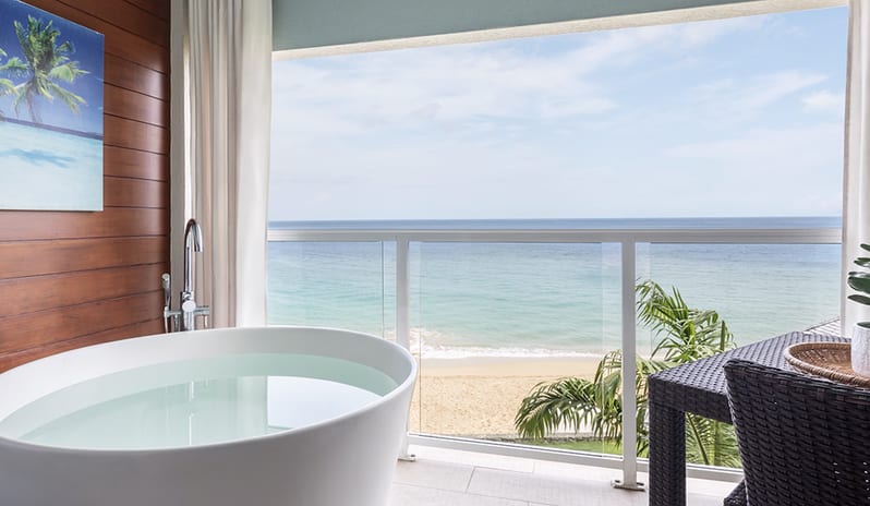 Tranquility Soaking Tub  at Sandals Regency La Toc hotel in Caribbean by Kenwood Travel