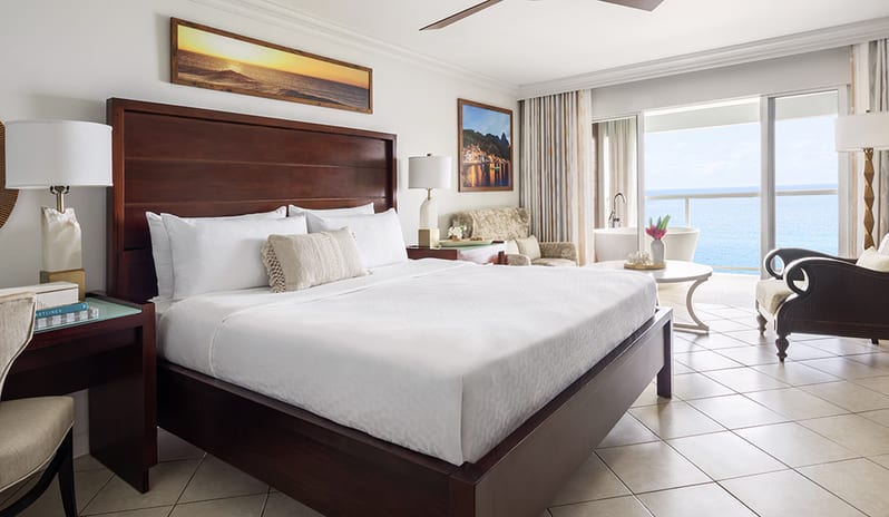 Bedroom at Sandals Regency La Toc hotel in Caribbean by Kenwood Travel