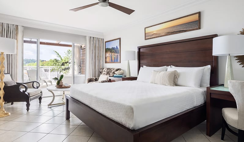 Bedroom at Sandals Regency La Toc hotel in Caribbean by Kenwood Travel