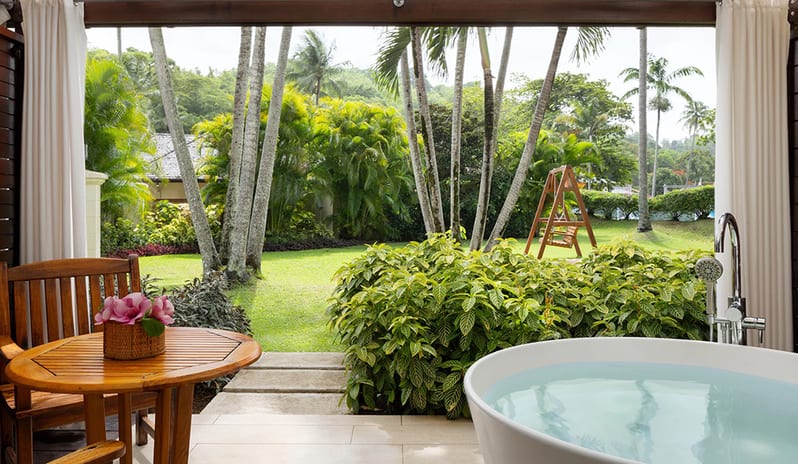 Garden with dupat Sandals Regency La Toc hotel in Caribbean by Kenwood Travel