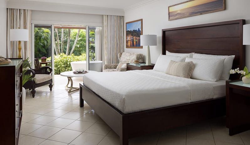 Bedroom at Sandals Regency La Toc hotel in Caribbean by Kenwood Travel