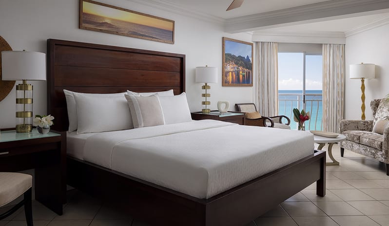 Bedroom at Sandals Regency La Toc hotel in Caribbean by Kenwood Travel