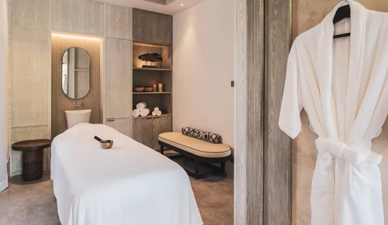 Wellness Lagoon Pool Villa Interior of the dedicated private treatment room at Anantara Koh Yao Yai Resort & Villas by Kenwood Travel
