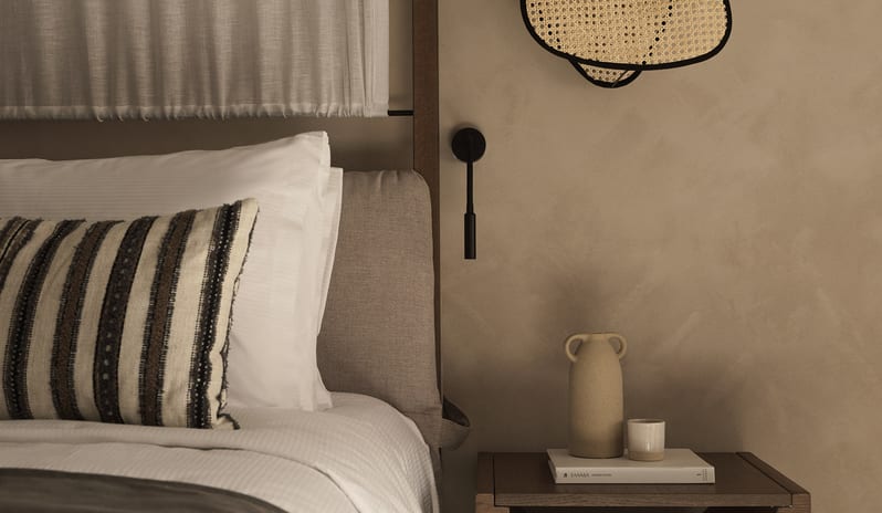 Tropical Bungalow Open Plan Suite with Outdor Jacuzzi Bedroom at Aulūs Lindos Rhodes, Curio Collection by Hilton by Kenwood Travel