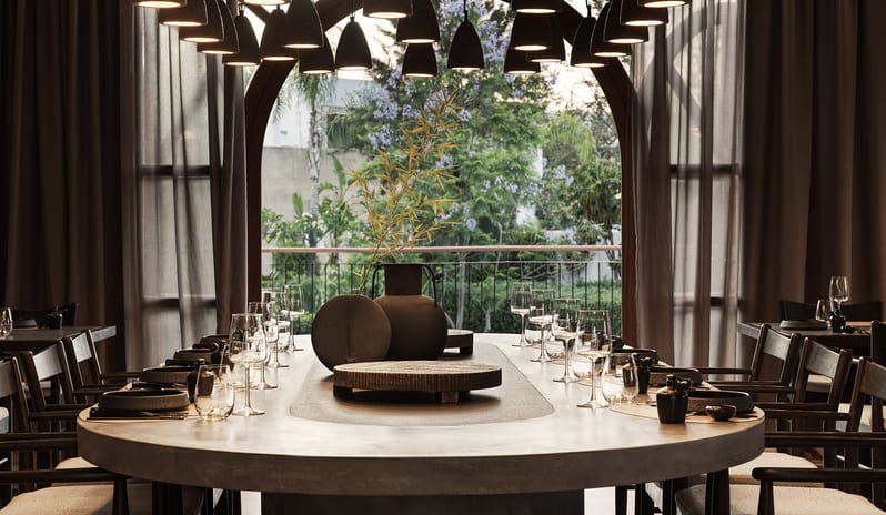 Yellow Sea Restaurant (Adults Only) Elegant modern dining room Aulūs Lindos Rhodes, Curio Collection by Hilton by Kenwood Travel