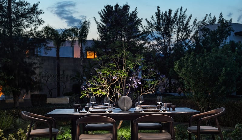 Yellow Sea Restaurant (Adults Only) Outdoor evening dining at Aulūs Lindos Rhodes, Curio Collection by Hilton by Kenwood Travel