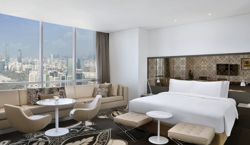 Junior Suite - Level 45 Bedroom at Conrad Abu Dhabi Etihad Towers by Kenwood Travel