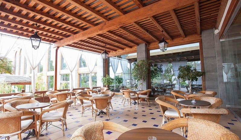 Sophisticated seating area inside Bar Salon Menceyt at Princesa Yaiza Suite Hotel Resort in Europe Holidays by Kenwood Travel