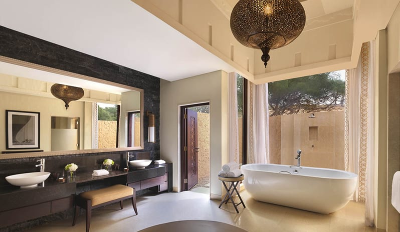 Bathroom View at The Ritz-Carlton Ras Al Khaimah, Al Wadi Desert Hotel Resort in Caribbean-Holidays by Kenwood Travel