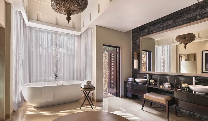 Bathroom Images at The Ritz-Carlton Ras Al Khaimah, Al Wadi Desert Hotel Resort in Caribbean-Holidays by Kenwood Travel
