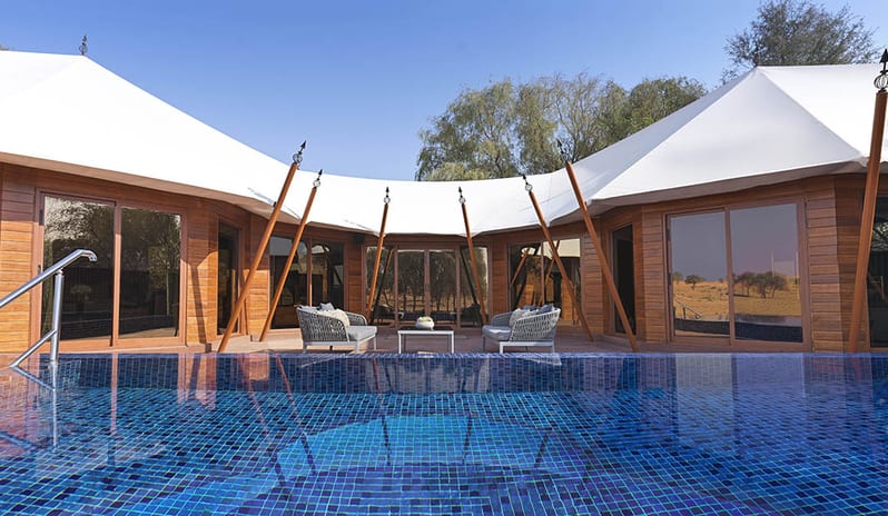 Pool View at The Ritz-Carlton Ras Al Khaimah, Al Wadi Desert Hotel Resort in Caribbean-Holidays by Kenwood Travel