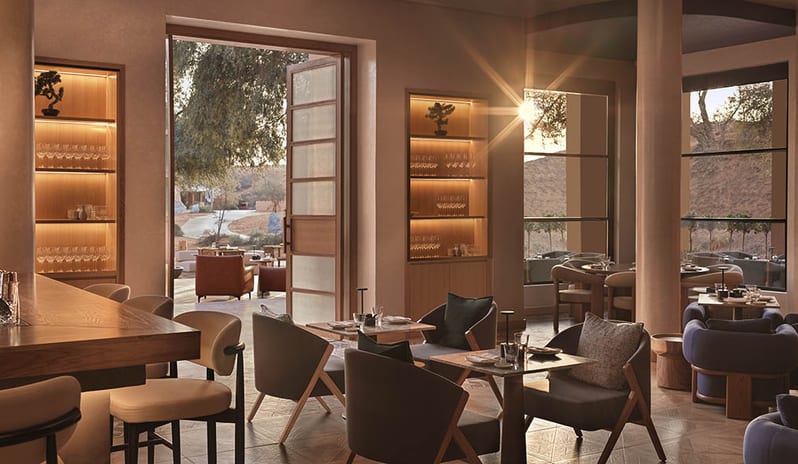 Restaurant View at The Ritz-Carlton Ras Al Khaimah, Al Wadi Desert Hotel Resort in Caribbean-Holidays by Kenwood Travel