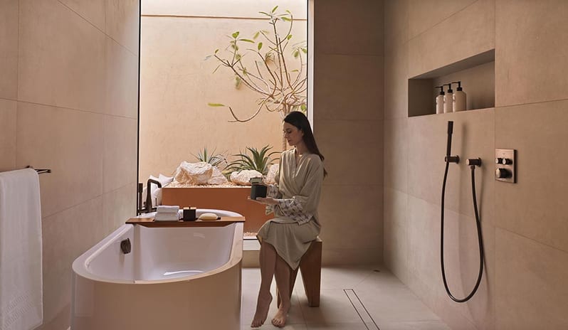 Bathroom View at The Ritz-Carlton Ras Al Khaimah, Al Wadi Desert Hotel Resort in Caribbean-Holidays by Kenwood Travel