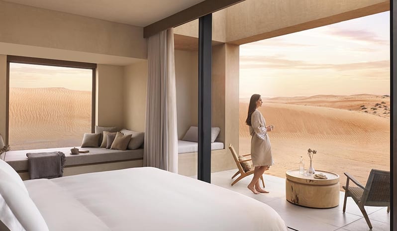 Bedroom Area View at The Ritz-Carlton Ras Al Khaimah, Al Wadi Desert Hotel Resort in Caribbean-Holidays by Kenwood Travel