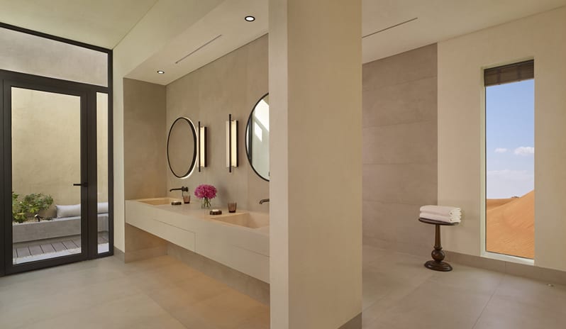 Bathroom View at The Ritz-Carlton Ras Al Khaimah, Al Wadi Desert Hotel Resort in Caribbean-Holidays by Kenwood Travel