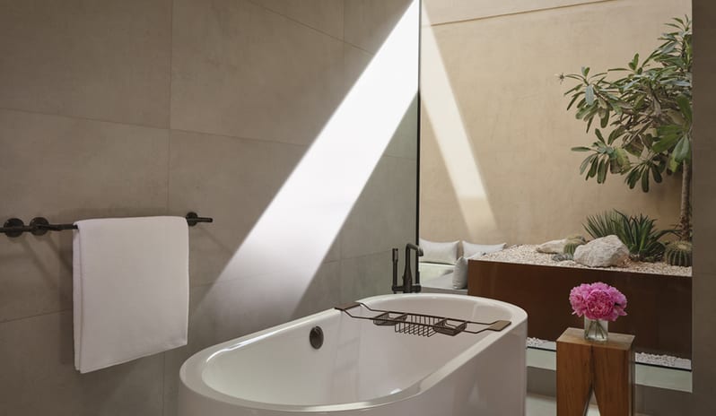 Bathroom View at The Ritz-Carlton Ras Al Khaimah, Al Wadi Desert Hotel Resort in Caribbean-Holidays by Kenwood Travel