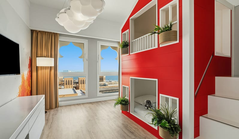 Kids Bedroom View at Rixos Bab Al Bahr - Resort in Middle-East-Holidays by Kenwood Travel