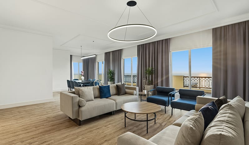 Living Area View at Rixos Bab Al Bahr - Resort in Middle-East-Holidays by Kenwood Travel
