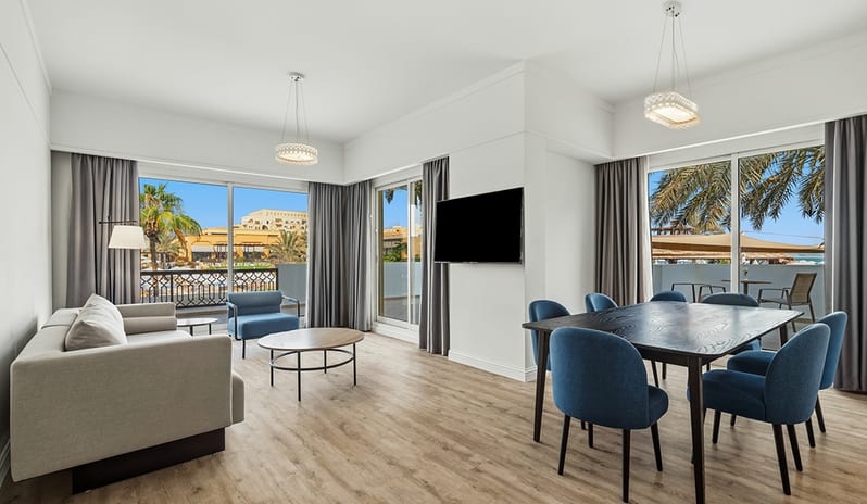 Living Area View at Rixos Bab Al Bahr - Resort in Middle-East-Holidays by Kenwood Travel