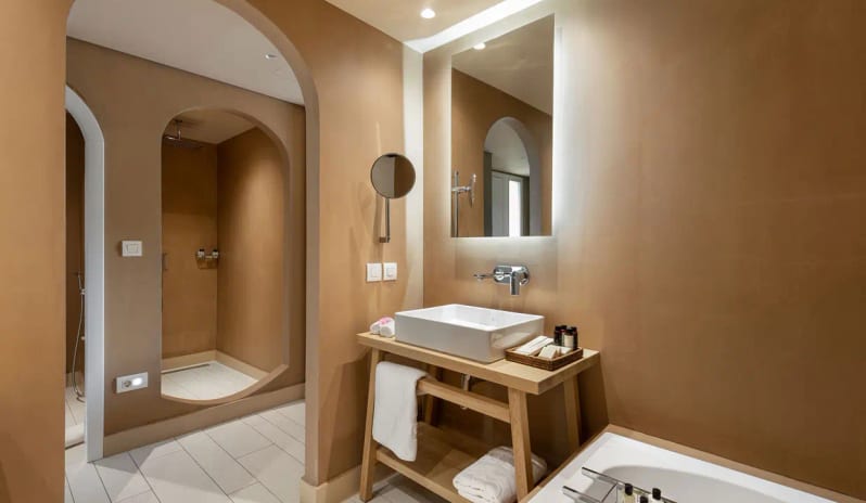 Bungalow Sea View Modern spa-style bathroom at Eagles Palace by Kenwood Travel