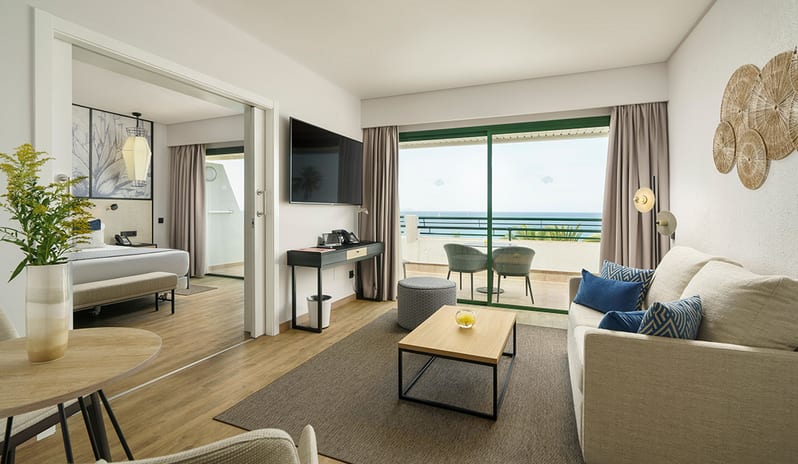Bedroom With Living Area View at Dreams Lanzarote Playa Dorada Resort & Spa - Resort in Europe - holidays by Kenwood Travel
