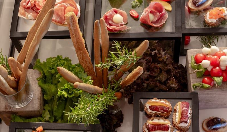 Dama Dama Luxury appetizer buffet and gourmet dining at Grecotel LUXME Dama Dama by Kenwood Travel