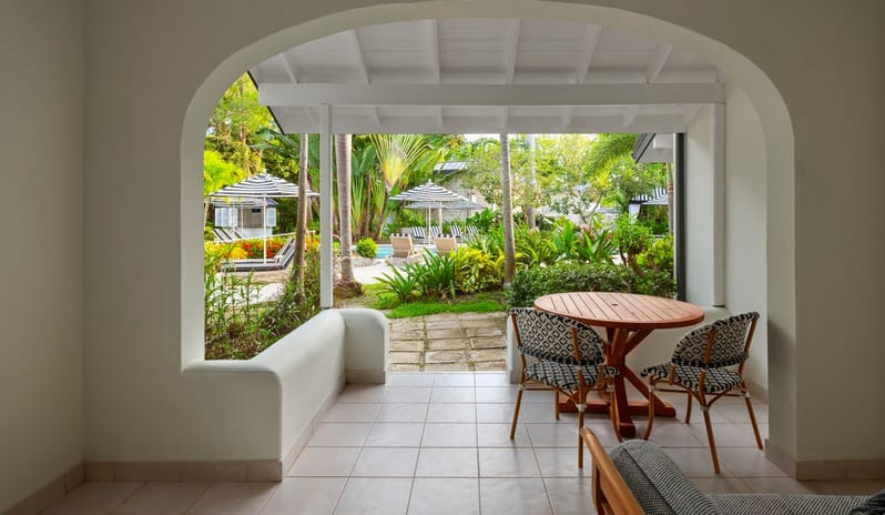 Pool Garden View, Junior Suite, 2 Queens, Terrace