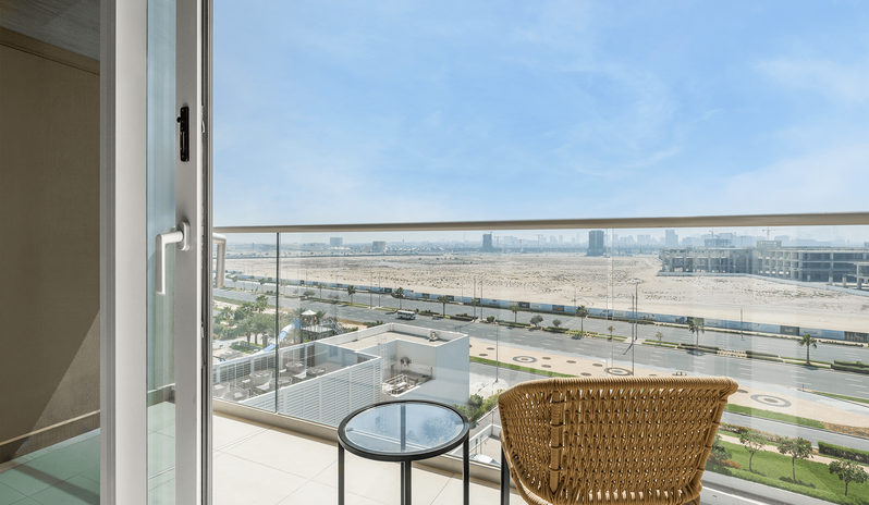 King Family Room Double Double Private balcony of a family roomat Centara Mirage Beach Resort Dubai by Kenwood Travel