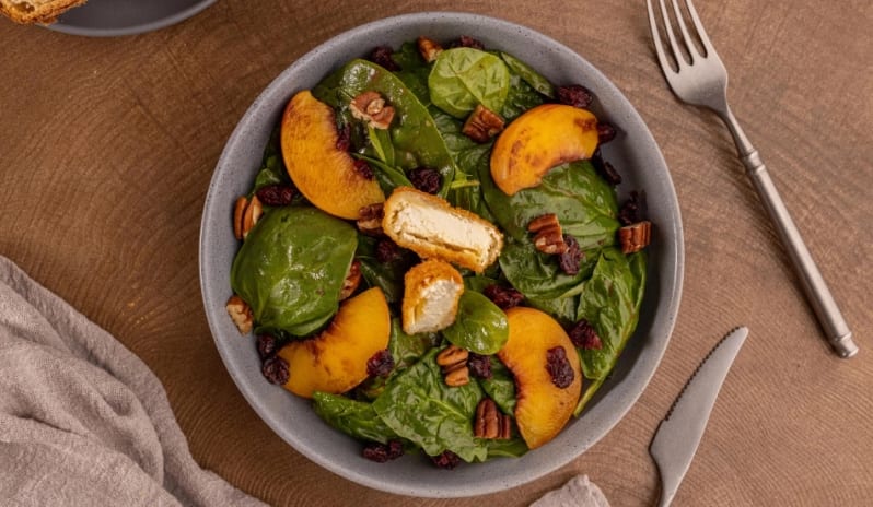 JC Steakhouse Grilled Grilled peach and goat cheese salad served at Moon Palace The Grand Punta Cana by Kenwood Travel
