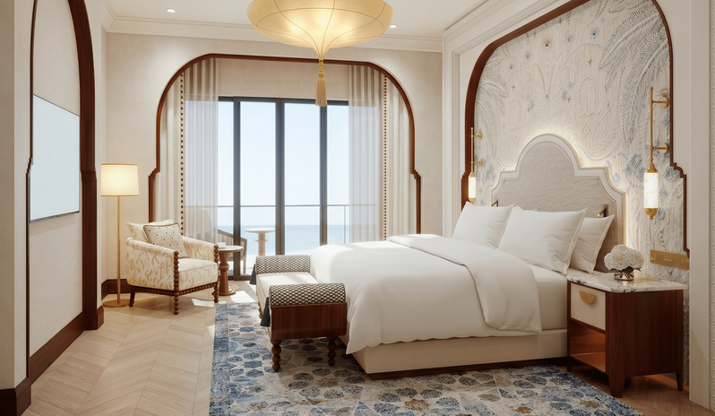 jzs two bedroom ocean skyline suite king bedroom