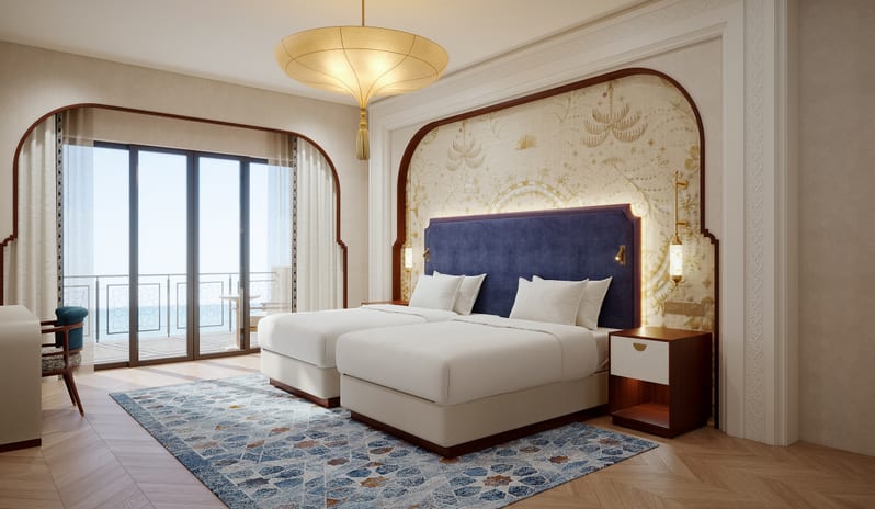 jzs two bedroom palm suite twin bedroom